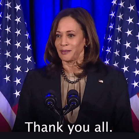 Kamala Harris Thank You GIF by The Democrats