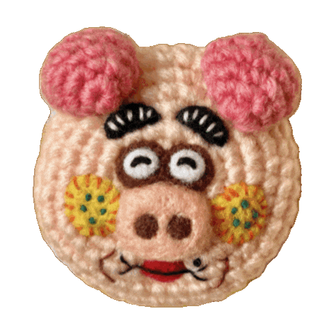 Pig Teddy Sticker