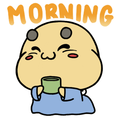 Waking Good Morning Sticker By Aminal Sticker for iOS & Android ...