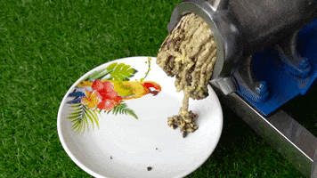 ExperimenMeatGrinder funny yellow meat experiment GIF