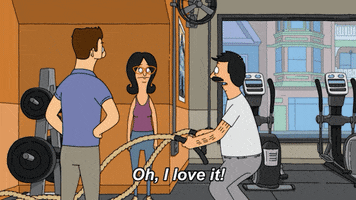 Working Out I Love It GIF by Bob's Burgers
