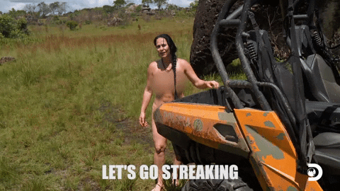 Streaking Naked And Afraid GIF by Discovery - Find & Share on GIPHY