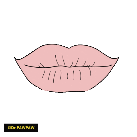 Pink Lips Sticker by drpawpaw