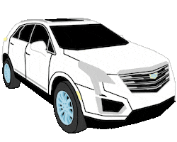 Car Cadillac Sticker By RickeyGif