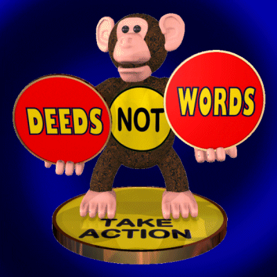 Monkey Take Action GIF
