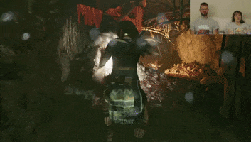 scared ahhh tomb raider jump scare wasnt ready GIF