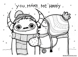 You Make Me Happy Love GIF by Kokee Thornton