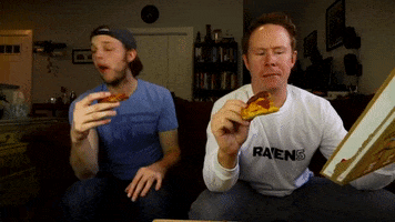 Pizza Looking Around GIF by Number Six With Cheese
