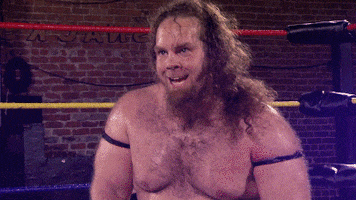 Evil Laugh Sweaty Man GIF by United Wrestling Network