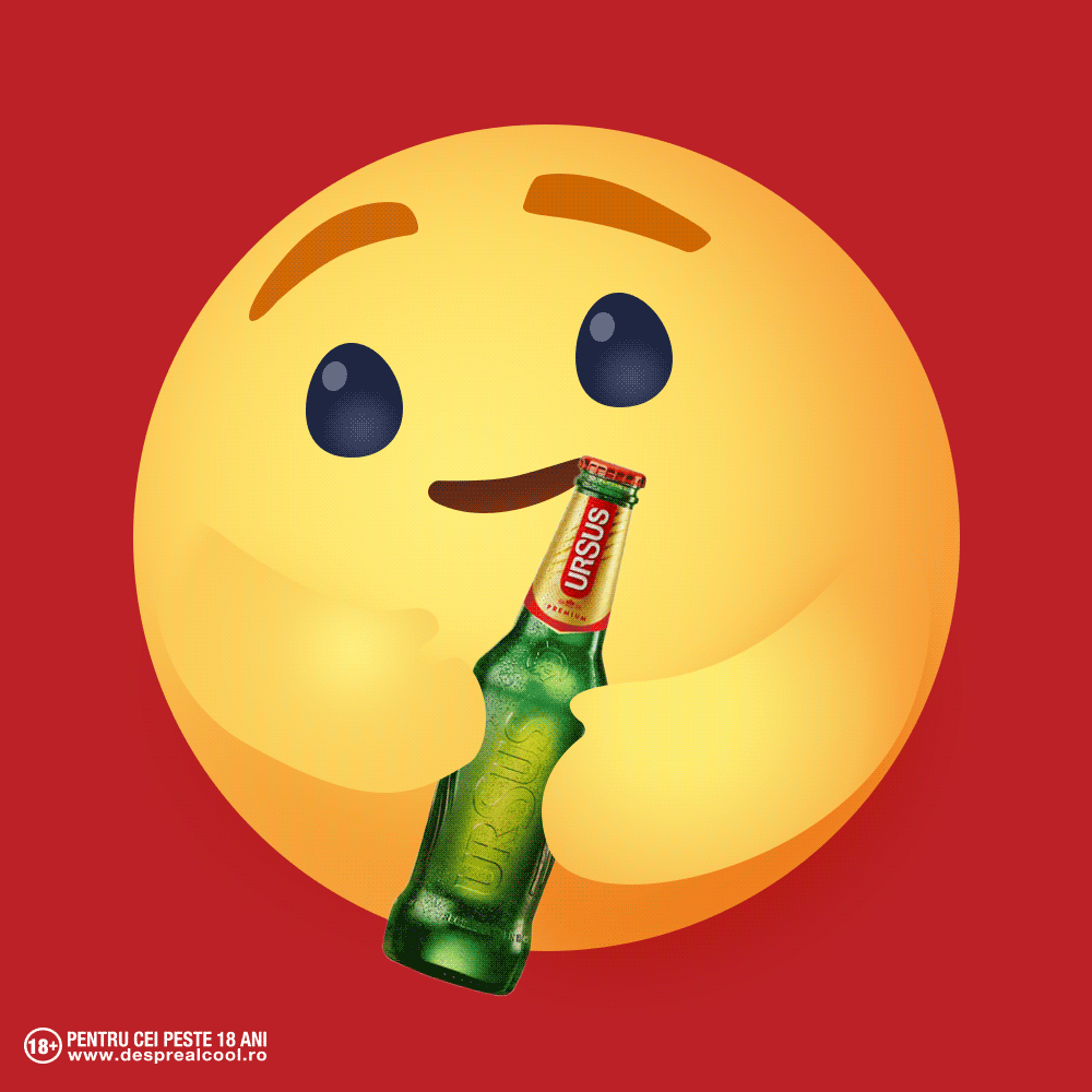 Beer Emoji GIF by URSUS ROMANIA Find & Share on GIPHY