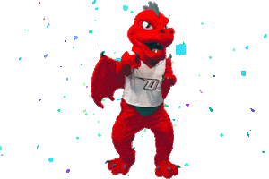 Celebrate Red Dragons Sticker by SUNY Oneonta