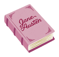 Jane Austen Sticker by JOJO's Chocolate