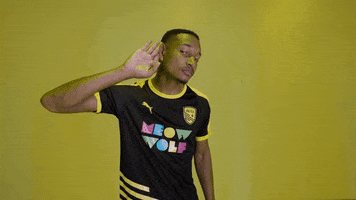 I Cant Hear You Black And Yellow GIF by New Mexico United