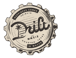 Bottle Cap High Tides Good Vibes Sticker by Drift Bar Houston