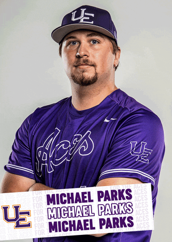 Purple Aces Baseball GIF by UE Athletics