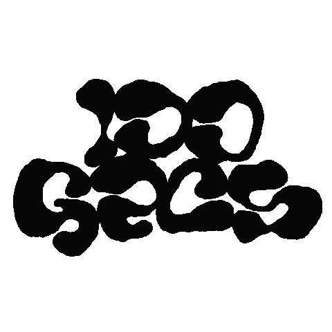 Black Logo Sticker by 100 gecs