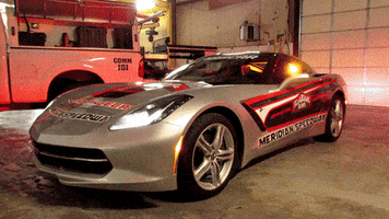 bmefire racecar corvette flashing lights upfitting GIF