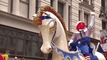 Macys Parade Rocking Horse GIF by The 95th Macy’s Thanksgiving Day Parade