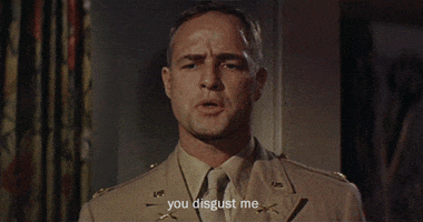 you can disgust me anyday marlon brando GIF by Maudit