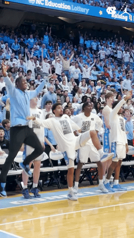 Lets Go Celebration GIF by UNC Tar Heels