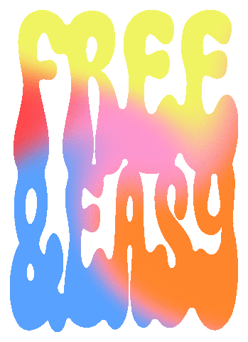 Rainbow Gradient Sticker by Free & Easy
