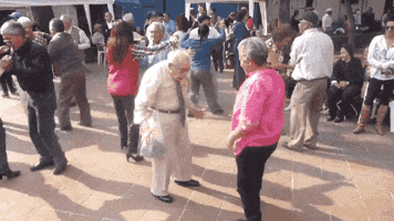 elderly dance GIF