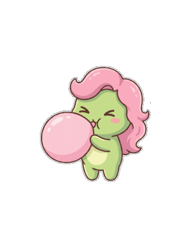 Blow Up Balloon Sticker by KuteCosmos | Home of Fruffy and 12 Kute Signs