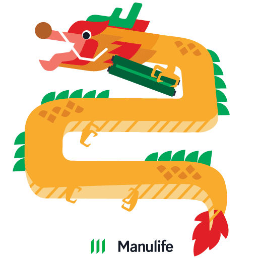 Dragon Xinniankuaile Sticker by Manulife Singapore
