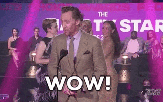 Tom Hiddleston Wow GIF by E!