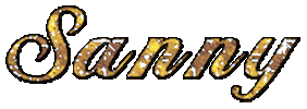 Text Glitter Sticker