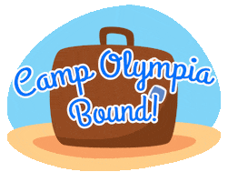 Traveling Summer Camp Sticker by Camp Olympia