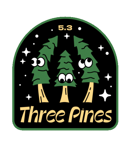 Threepines Sticker