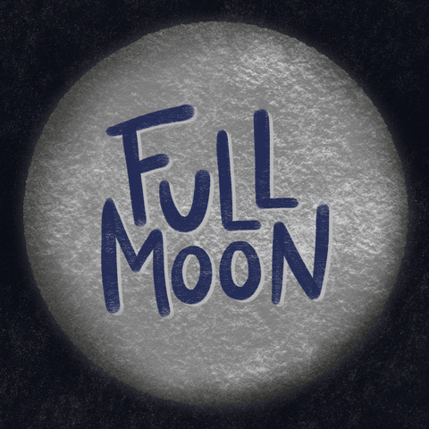 Full Moon Space GIF by Emilia Desert