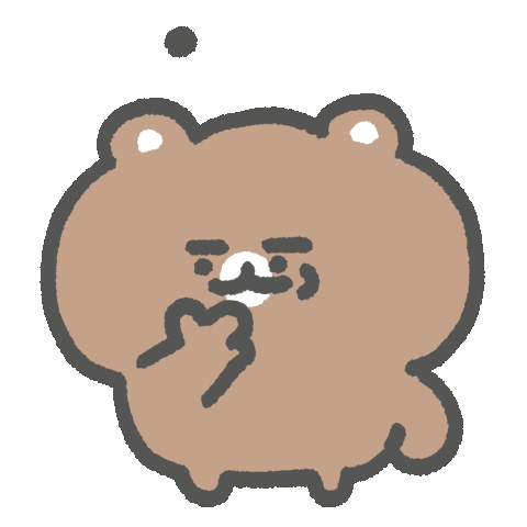 Bored Bear Sticker