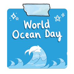 World Ocean Day Sticker by Twinkl Parents