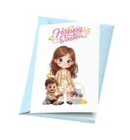 Boys Girls Easter Sticker