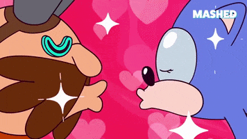 In Love Kiss GIF by Mashed