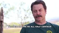 ron swanson centaur GIF