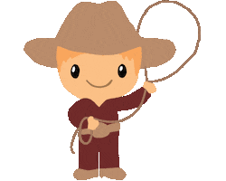 Cowboy Sticker