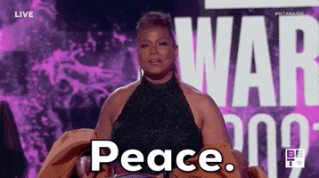 Queen Latifah Peace GIF by BET Awards