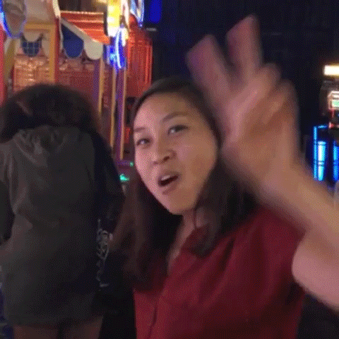 dave and busters becky chung GIF by Justin