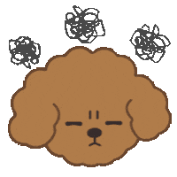 Angry Poodle Sticker