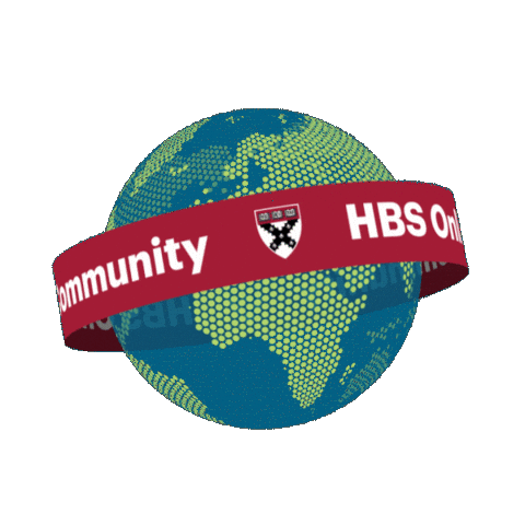 Global Network Networking Sticker by Harvard Business School