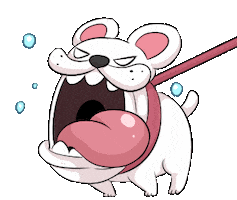 Angry Dog Sticker by Jin