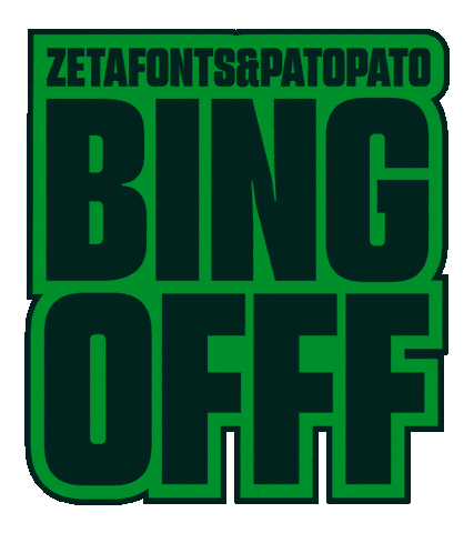 Bingofff Sticker by Zetafonts Type Foundry