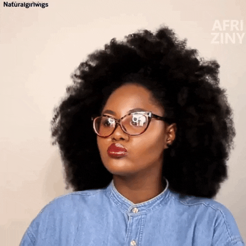 Happy Black Girl GIF by Natural Girl Wigs