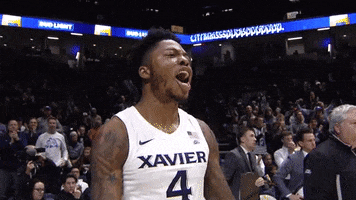Lets Go Emotion GIF by Xavier Men's Basketball