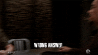 wrong answer animation
