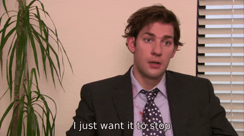 please stop the office GIF