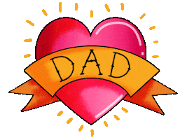 Fathers Day Love Sticker by Rachael McLean